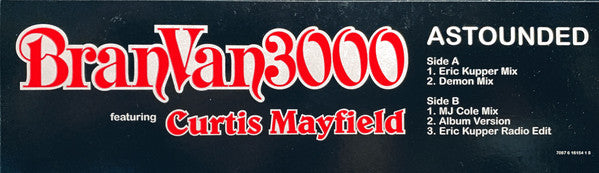 Bran Van 3000 featuring Curtis Mayfield : Astounded (12", Promo)