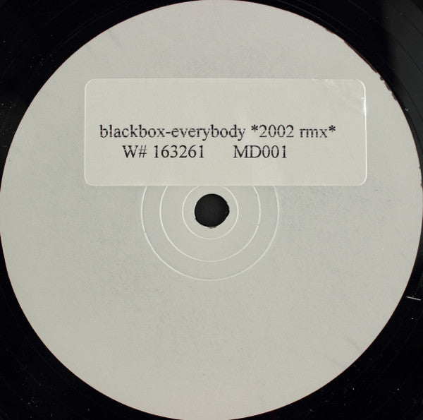 Black Box : Everybody 2002 Remix (12", S/Sided, Unofficial, W/Lbl)