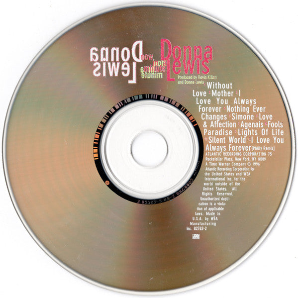 Donna Lewis : Now In A Minute (CD, Album, SRC)