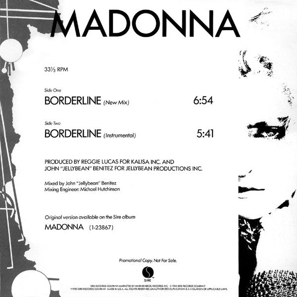 Madonna : Borderline (12", Promo)