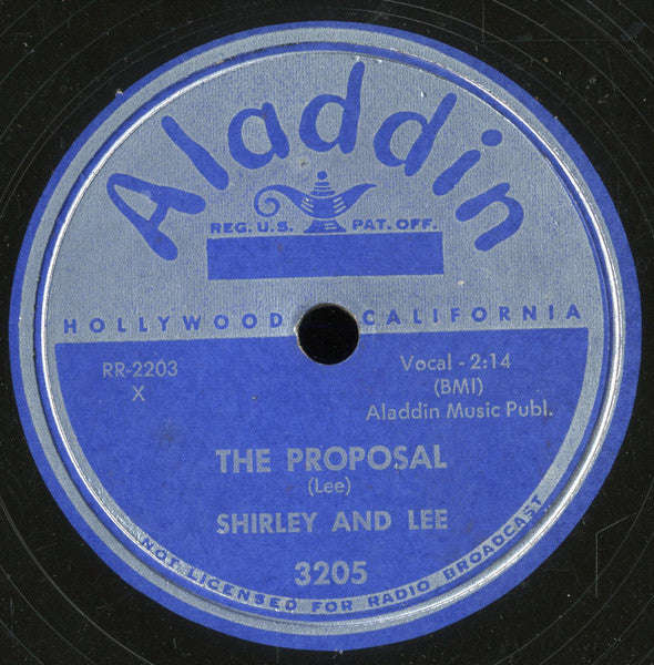 Shirley And Lee : The Proposal / Two Happy People (10")