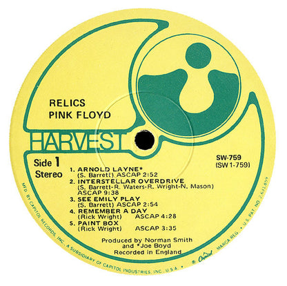 Pink Floyd : Relics - A Bizarre Collection Of Antiques & Curios (LP, Comp, RP, Win)