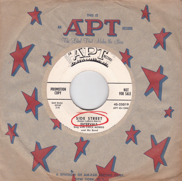 The Intervals (2) Sing With Chick Morris And His Band : Side Street (7", Single, Promo)