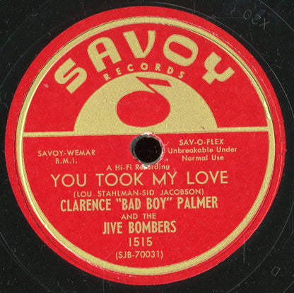 Clarence Palmer (3) And The Jive Bombers : Cherry / You Took My Love (10", Single)