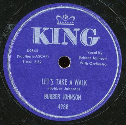 Bubber Johnson : Confidential / Let's Take A Walk (10", Single)