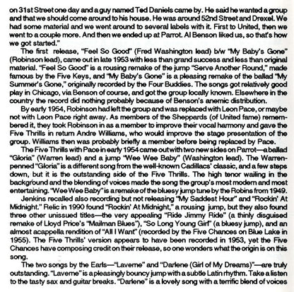 Various : The Golden Era Of Doowops: The Groups Of Parrot Records Part One (CD, Comp)