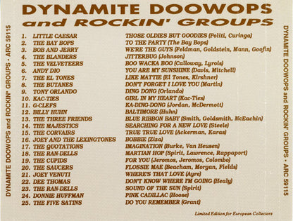 Various : Dynamite Doowops And Rockin' Groups (CD, Comp)