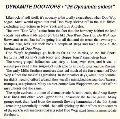 Various : Dynamite Doowops And Rockin' Groups (CD, Comp)