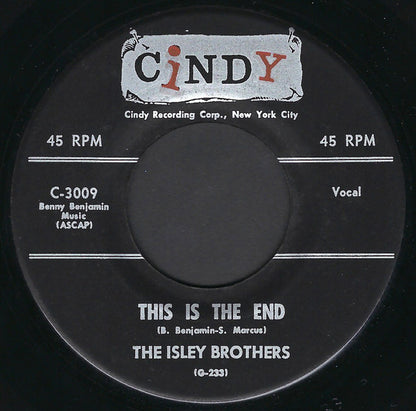 The Isley Brothers : This Is The End / Don't Be Jealous (7", Single, Mono, RP)