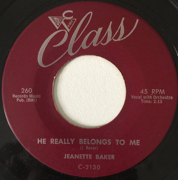 Jeanette Baker : Moonbeam / He Really Belongs To Me (7", Single)