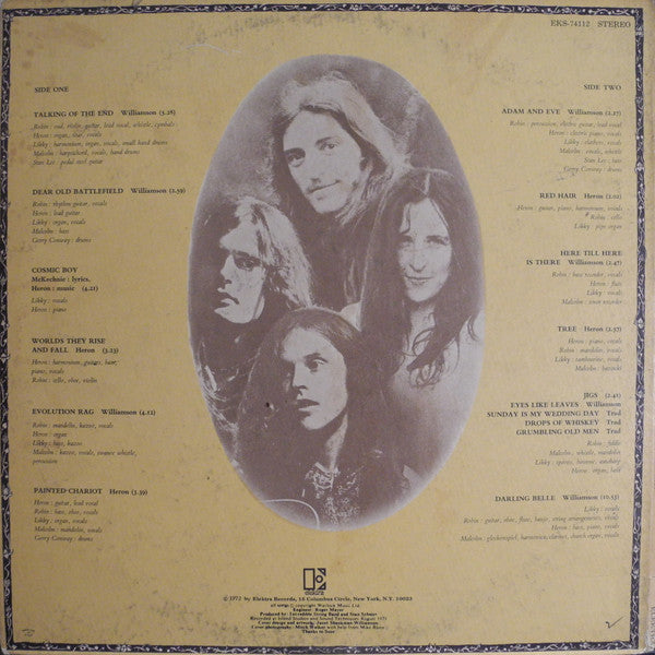 The Incredible String Band : Liquid Acrobat As Regards The Air (LP, Album, Pit)