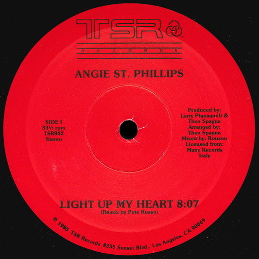 Angie St. Philip : Light Up My Heart (12")