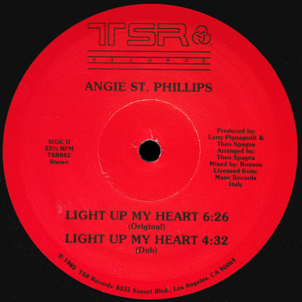Angie St. Philip : Light Up My Heart (12")