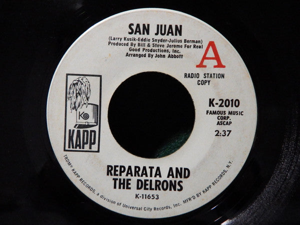 Reparata And The Delrons : San Juan (7", Single, Promo)