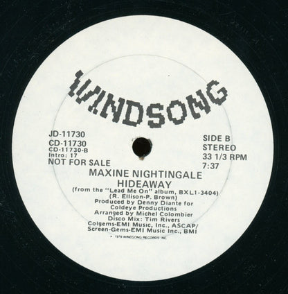 Maxine Nightingale : (Bringing Out) The Girl In Me / Hideaway (12", Promo)