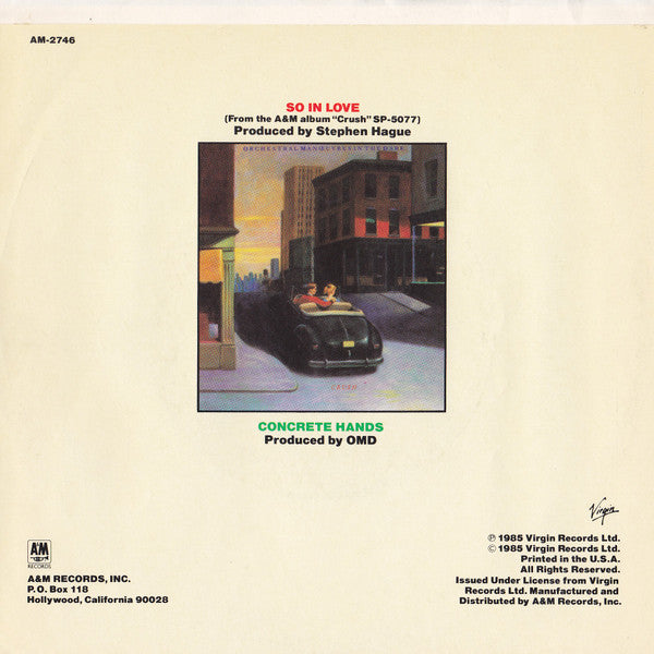 Orchestral Manoeuvres In The Dark : So In Love (7", Promo, B P)