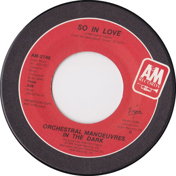 Orchestral Manoeuvres In The Dark : So In Love (7", Promo, B P)