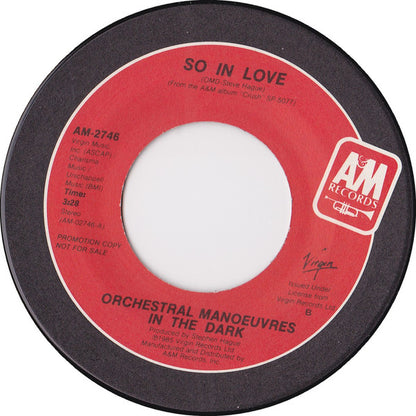 Orchestral Manoeuvres In The Dark : So In Love (7", Promo, B P)