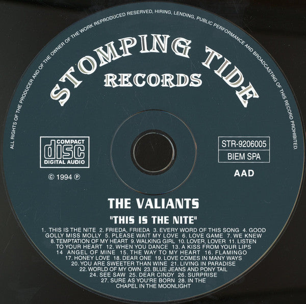 The Valiants : This Is The Night (CD, Comp)