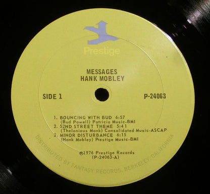 Hank Mobley : Messages (2xLP, Comp, RM, Gat)