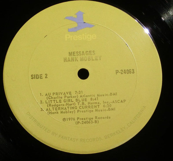 Hank Mobley : Messages (2xLP, Comp, RM, Gat)