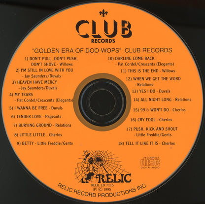 Various : The Golden Era Of Doowops: The Groups Of Club Records (CD, Comp)