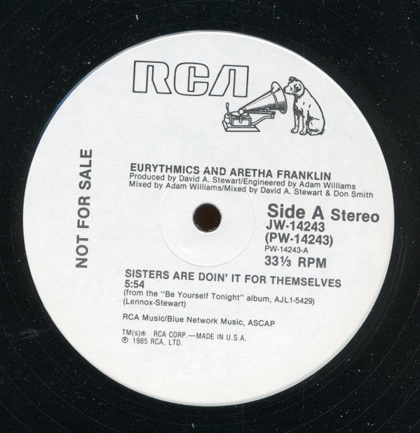 Eurythmics & Aretha Franklin : Sisters Are Doin' It For Themselves (12", Promo)