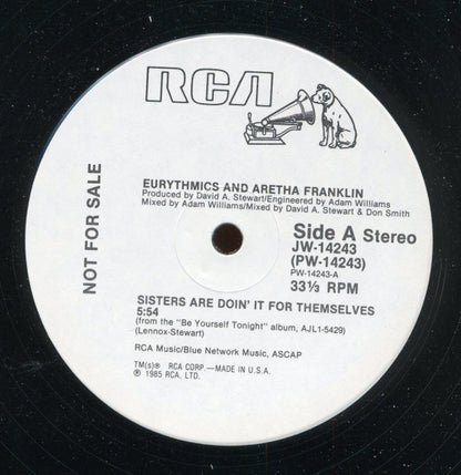 Eurythmics & Aretha Franklin : Sisters Are Doin' It For Themselves (12", Promo)