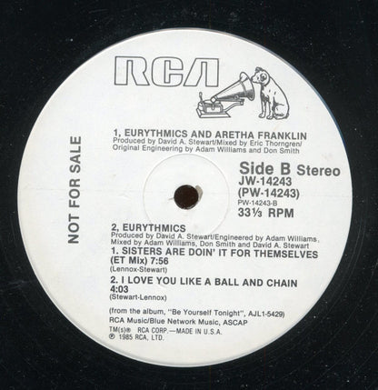 Eurythmics & Aretha Franklin : Sisters Are Doin' It For Themselves (12", Promo)