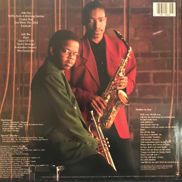 Terence Blanchard / Donald Harrison : Discernment (LP, Album)