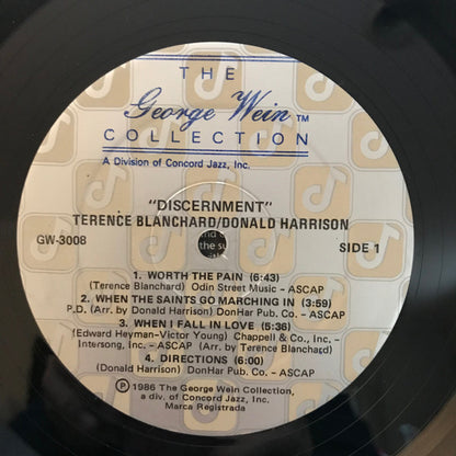 Terence Blanchard / Donald Harrison : Discernment (LP, Album)