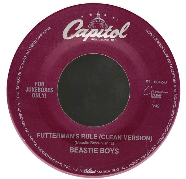 Beastie Boys : Get It Together / Futterman's Rule (7", Jukebox, Whi)