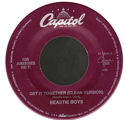 Beastie Boys : Get It Together / Futterman's Rule (7", Jukebox, Whi)