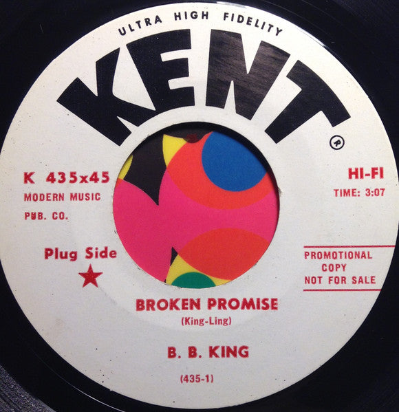 B.B. King : Broken Promise (7", Single, Promo)