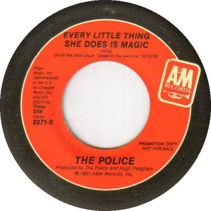 The Police : Every Little Thing She Does Is Magic (7", Single, Mono, Promo, San)