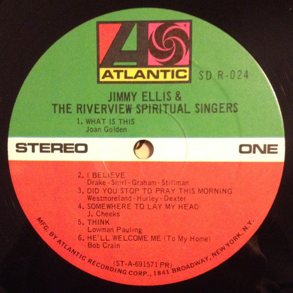 Jimmy Ellis & The Riverview Spiritual Singers : Jimmy Ellis & The Riverview Spiritual Singers (LP, Album)