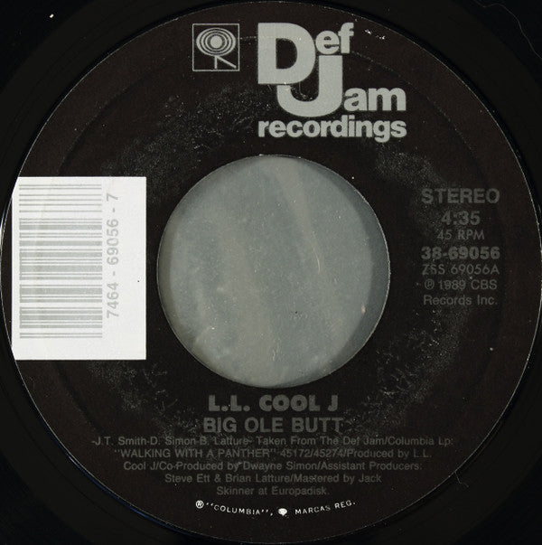 LL Cool J : Big Ole Butt (7", Styrene)