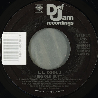LL Cool J : Big Ole Butt (7", Styrene)