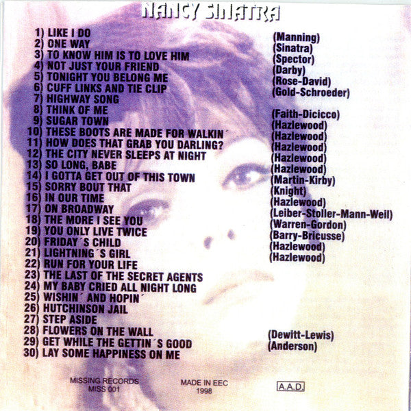 Nancy Sinatra : The Ultimate Collection Early Recordings Hits And Rarities (CDr, Comp)