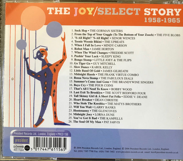 Various : The Joy/Select Story 1958-1965 (CD, Comp)