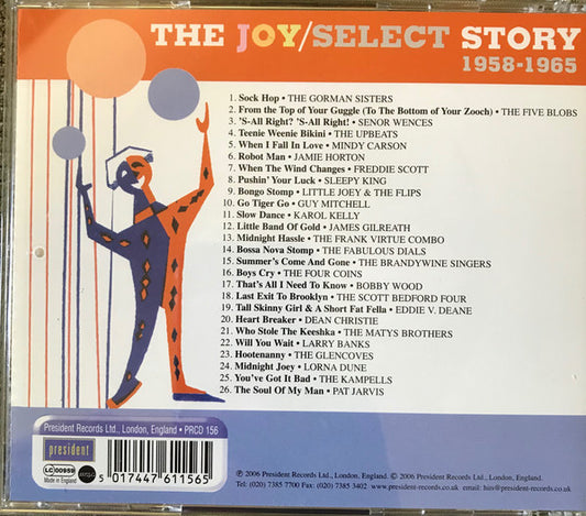 Various : The Joy/Select Story 1958-1965 (CD, Comp)