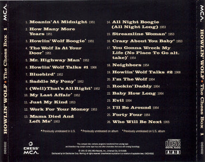 Howlin' Wolf : The Chess Box (3xCD, Comp, RE, RM + Box)