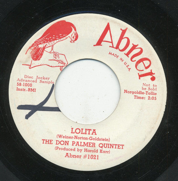 The Don Palmer Quintet : Lolita / The Little Hooper (7", Single, Promo)