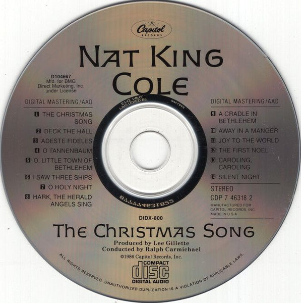 Nat King Cole : The Christmas Song (CD, Album, Club, RE)