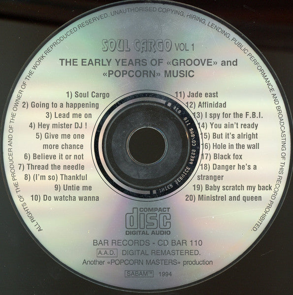 Various : Soul Cargo Vol.1 (CD, Comp, RM)