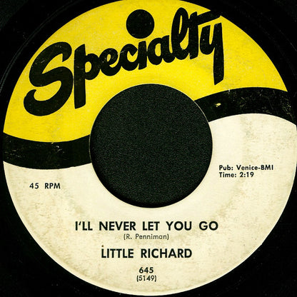 Little Richard : Baby Face / I'll Never Let You Go (7", Single, RE)