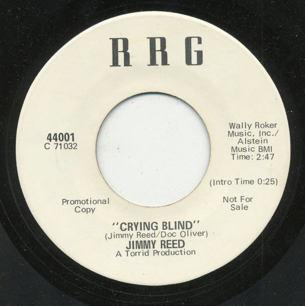 Jimmy Reed : Crying Blind / Christmas Present Blues (7", Single, Promo)