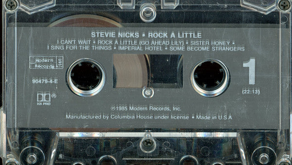 Stevie Nicks : Rock A Little (Cass, Album, Club, Dol)