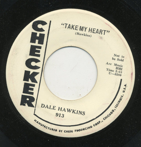 Dale Hawkins : Someday One Day / Take My Heart (7", Single, Promo)