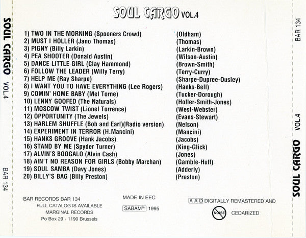 Various : Soul Cargo Vol.4 (CD, Comp, RM)